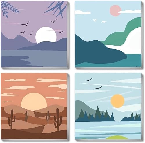 SUHEFAFA 4 Stück Malen Nach Zahlen Kinder- Landschaft Malen Nach Zahlen ab 5 6 7 8 9 Jahre Mädchen Jungen, Malen Nach Zahlenab Landschaft für Kinder mit Rahmen 8 Pinsel und Acrylfarben,20X20cm SUHEFAFA 4 Stück Malen Nach Zahlen Kinder- Landschaft Malen Nach Zahlen ab 5 6 7 8 9 Jahre Mädchen Jungen, Malen Nach Zahlenab Landschaft für Kinder mit Rahmen 8 Pinsel und Acrylfarben,20X20cm von SUHEFAFA