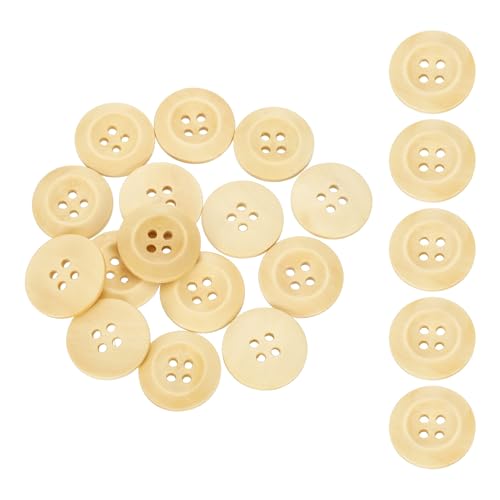 SUIKIHUM Holzknöpfe, rund, 4 Löcher, handgefertigt, dekorativ, für Heimwerker, Häkeln, Mantel, Stoff, gewebte Tasche, Handwerk, Holzfarbe, 50 Stück SUIKIHUM Holzknöpfe, rund, 4 Löcher, handgefertigt, dekorativ, für Heimwerker, Häkeln, Mantel, Stoff, gewebte Tasche, Handwerk, Holzfarbe, 50 Stück von SUIKIHUM