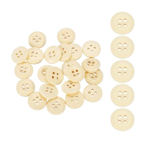 SUIKIHUM Holzknöpfe, rund, 4 Löcher, handgefertigt, dekorativ, für Heimwerker, Häkeln, Mantel, Stoff, gewebte Tasche, Handwerk, Holzfarbe, 50 Stück SUIKIHUM Holzknöpfe, rund, 4 Löcher, handgefertigt, dekorativ, für Heimwerker, Häkeln, Mantel, Stoff, gewebte Tasche, Handwerk, Holzfarbe, 50 Stück von SUIKIHUM