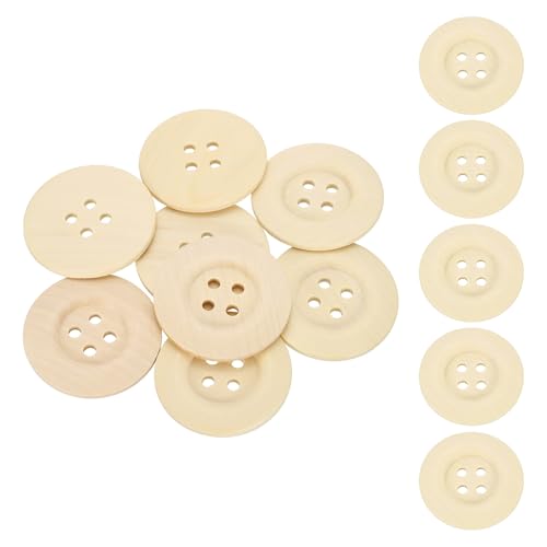 SUIKIHUM Holzknöpfe, rund, 4 Löcher, handgefertigt, dekorativ, für Mantel, DIY, Häkeltuch, gewebte Tasche, Handwerk, Holzfarbe, 30 Stück SUIKIHUM Holzknöpfe, rund, 4 Löcher, handgefertigt, dekorativ, für Mantel, DIY, Häkeltuch, gewebte Tasche, Handwerk, Holzfarbe, 30 Stück von SUIKIHUM
