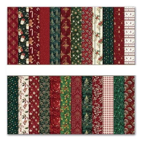 SUIOPPYUW Boho Scrapbook Papierblöcke, 12 Designs/160 g/m², 24 Blatt, Karton mit Blumenmuster für DIY Kunstcollagen, Scrapbooking, PAD2103 12 von SUIOPPYUW