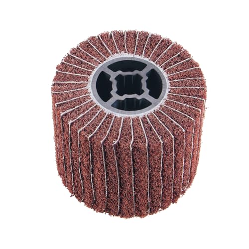 SUKITMISO Schleifwalze Schleifmop 120 x 100 mm Satinierwalze, Schleifwalze Bürste Körnung 120 Schleifhülsen für Holz, Metall, Steinoberflächen, Renoviert, Satinmuster SUKITMISO Schleifwalze Schleifmop 120 x 100 mm Satinierwalze, Schleifwalze Bürste Körnung 120 Schleifhülsen für Holz, Metall, Steinoberflächen, Renoviert, Satinmuster von SUKITMISO