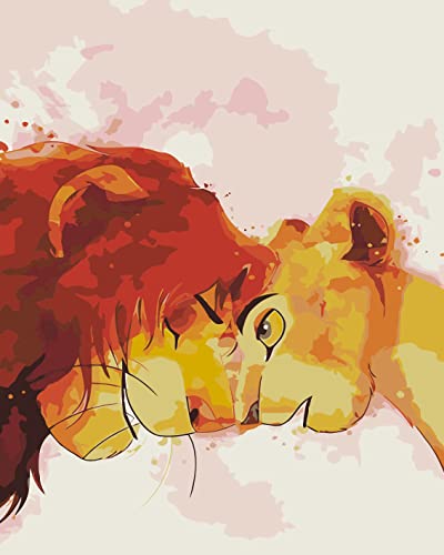 SULISO Malen Nach Zahlen Erwachsene, DIY Handgemalt Ölgemälde Kits für Anfänger, Kinder und Erwachsene, Paint by Numbers,Weihnachtsgeschenke Home Haus Deko,Ohne Rahmen 40x50cm,Couple de lions SULISO Malen Nach Zahlen Erwachsene, DIY Handgemalt Ölgemälde Kits für Anfänger, Kinder und Erwachsene, Paint by Numbers,Weihnachtsgeschenke Home Haus Deko,Ohne Rahmen 40x50cm,Couple de lions von SULISO