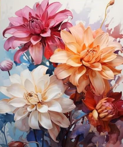 SULISO Malen Nach Zahlen Erwachsene Blume DIY Handgemalt Ölgemälde Kits für Kinder Anfänge Geschenke Kits für Mädchen Frau Geschenk Haus Deko 40x50CM,Blühende Chrysanthemen SULISO Malen Nach Zahlen Erwachsene Blume DIY Handgemalt Ölgemälde Kits für Kinder Anfänge Geschenke Kits für Mädchen Frau Geschenk Haus Deko 40x50CM,Blühende Chrysanthemen von SULISO