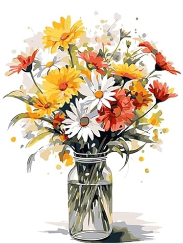 SULISO Malen Nach Zahlen Erwachsene Blume DIY Handgemalt Ölgemälde Kits für Kinder Anfänge Geschenke Kits für Mädchen Frau Geschenk Haus Deko 40x50CM,Bunte Chrysanthemen SULISO Malen Nach Zahlen Erwachsene Blume DIY Handgemalt Ölgemälde Kits für Kinder Anfänge Geschenke Kits für Mädchen Frau Geschenk Haus Deko 40x50CM,Bunte Chrysanthemen von SULISO