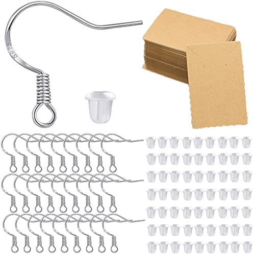 250pcs Ohrringe Selber Machen Set mit 925 Silber Ohrhaken Ohrring Verschlüsse und Biegeringe Schmuck Basteln Zubehör für DIY Ohrhänger Schmuckherstellung von SULIUDAJI