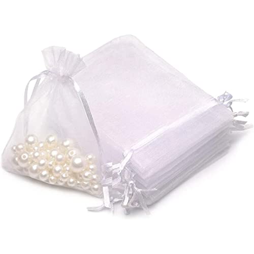 Organzasäckchen 100 pcs Geschenk Schmuckbeutel Kordelzug Für Festival süßigkeiten Party Und Hochzeit Beutel (7X 9 cm) von SULIUDAJI