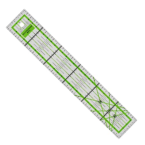 Patchwork Lineal – Schneidelineal 5x30 cm, mit cm-Raster und Winkelanzeige – Rollschneider-Lineal, Nählineal, Schneidelineal von SULIUDAJI
