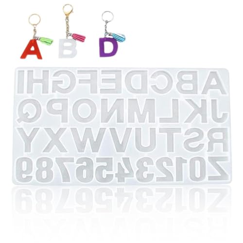 SULIUDAJI 1 Stück Silikonformen Gießformen Buchstabe Brief UV Resin Mold, Epoxidharz Harz Form, Zahlen Fimo Formen Schmuck für Schmuckherstellung Schlüsselanhänger Anhänger Dekoration DIY Basteln SULIUDAJI 1 Stück Silikonformen Gießformen Buchstabe Brief UV Resin Mold, Epoxidharz Harz Form, Zahlen Fimo Formen Schmuck für Schmuckherstellung Schlüsselanhänger Anhänger Dekoration DIY Basteln von SULIUDAJI