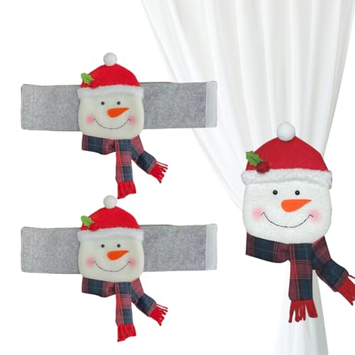 SULIUDAJI 2 Stück Weihnachtsvorhangschnalle Raffhalter für Weihnachtsvorhänge Weihnachtsmann Schneemann Vorhang schnallen Holdback Halter für Fenster riemenschnallen Verstellbare Gardinenriemen SULIUDAJI 2 Stück Weihnachtsvorhangschnalle Raffhalter für Weihnachtsvorhänge Weihnachtsmann Schneemann Vorhang schnallen Holdback Halter für Fenster riemenschnallen Verstellbare Gardinenriemen von SULIUDAJI