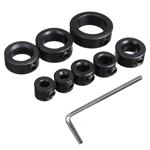 Tiefenanschlagringe,8 Stück Tiefenanschlag für Bohrer,Bohrtiefenbegrenzer,Begrenzen Sie die Tiefe des Bohrers,3/4/5/6/8/10/12/16mm,mit Sechskantschlüssel,Stellring für Bohrer Holzbearbeitung Tiefenanschlagringe,8 Stück Tiefenanschlag für Bohrer,Bohrtiefenbegrenzer,Begrenzen Sie die Tiefe des Bohrers,3/4/5/6/8/10/12/16mm,mit Sechskantschlüssel,Stellring für Bohrer Holzbearbeitung von SULIUDAJI