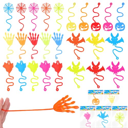 SULOLI 30 Stück Halloween Klatschhand Kinder Bunte Glibberhand Klebrige Hände für Kinder Give Away kleine Geschenk Party SULOLI 30 Stück Halloween Klatschhand Kinder Bunte Glibberhand Klebrige Hände für Kinder Give Away kleine Geschenk Party von SULOLI