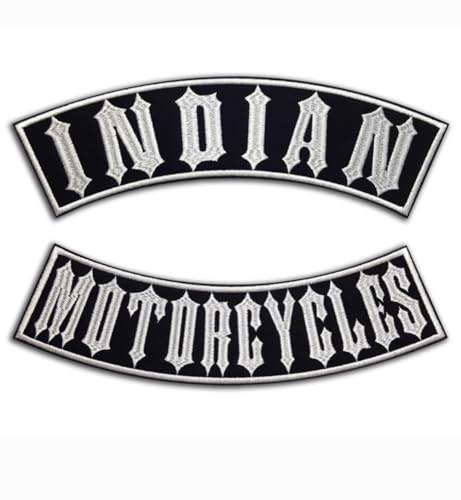 Aufnäher, bestickt, Indian Rocker | Motorcycle, 2 Stück, zum Aufbügeln, für Motorradwesten, zum Aufnähen oder Aufnähen, Aufnähen, Aufnähen, Aufnähen, Aufnähen, Aufnähen, Biker, zum Aufnähen Aufnäher, bestickt, Indian Rocker | Motorcycle, 2 Stück, zum Aufbügeln, für Motorradwesten, zum Aufnähen oder Aufnähen, Aufnähen, Aufnähen, Aufnähen, Aufnähen, Aufnähen, Biker, zum Aufnähen von SUMA SHOP
