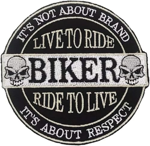 Aufnäher Patch Biker Live to Ride to Ride to Live Skull zum Aufbügeln oder Aufnähen | Patch Biker DIY Aufnäher Patch Biker Live to Ride to Ride to Live Skull zum Aufbügeln oder Aufnähen | Patch Biker DIY von SUMA SHOP