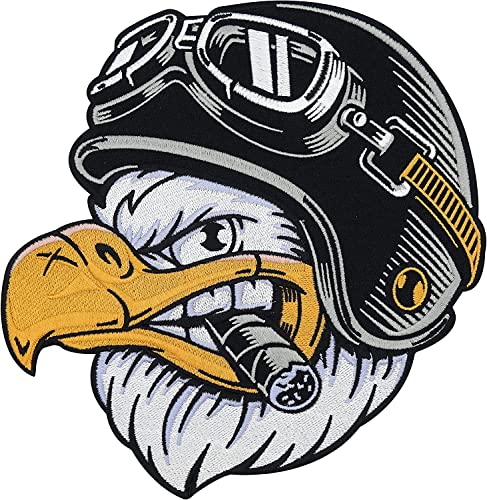 Aufnäher zum Aufbügeln für Lederwesten, mit Adler und Zigarren, für Motorradfahrer, amerikanische Patches zum Aufbügeln am Rücken, Aufnäher für Herren Finally Home Aufnäher zum Aufbügeln für Lederwesten, mit Adler und Zigarren, für Motorradfahrer, amerikanische Patches zum Aufbügeln am Rücken, Aufnäher für Herren Finally Home von SUMA SHOP