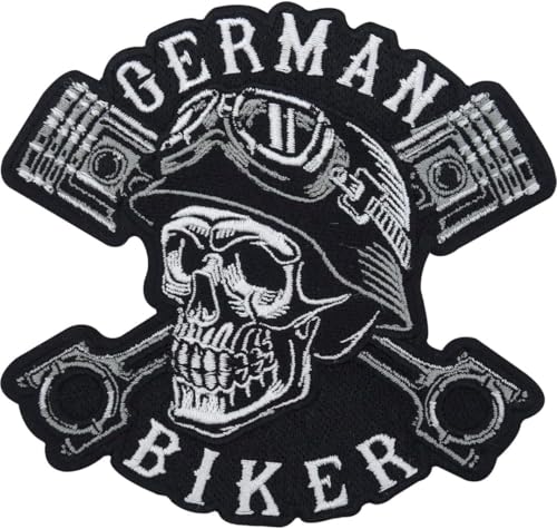 Bestickter Aufnäher Bügelbild Patch Biker " German Biker " | zum Aufnähen / Aufbügeln | MC Sticker Biker | DIY Bestickter Aufnäher Bügelbild Patch Biker " German Biker " | zum Aufnähen / Aufbügeln | MC Sticker Biker | DIY von SUMA SHOP