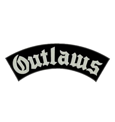 Outlaws Bestickter Aufnäher zum Aufbügeln für Motorradfahrer, Motorradweste, Motorradweste, zum Dekorieren von Motorradbekleidung, Weste von SUMA SHOP