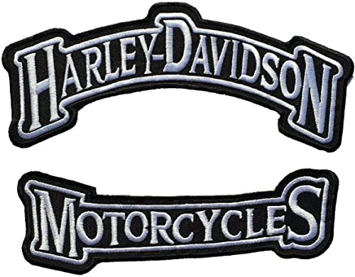 SUMA SHOP Aufnäher für Harley Davidson Motorrad Stickerei Patch 25 cm x 10 cm - 22 cm x 7 cm von SUMA SHOP