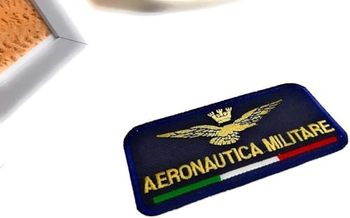SUMA SHOP Patch, Luftfahrt, Militär, blauer Hintergrund, 9 x 3 cm, Aufnäher, Stickerei, Replik -248nb von SUMA SHOP