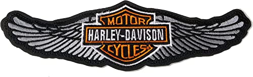SUMA SHOP Replik Harley Davidson Alado 25 x 8 cm mit Thermo-Aufkleber für Jacken Biker von SUMA SHOP