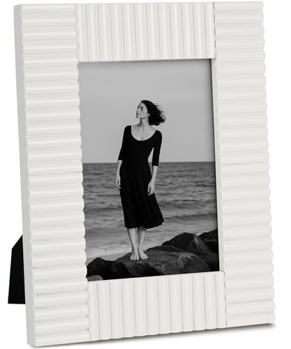 SUMGAR Bilderrahmen 13x18 Weiß Holz Fotorahmen 13 x 18 Wand oder Tabelle Hochzeit Geschenk für Vater Familie Eltern Freunde von SUMGAR