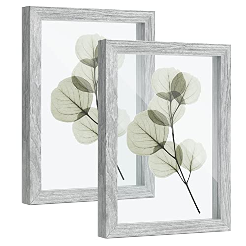 SUMGAR Bilderrahmen 13x18 cm Holz Tischrahmen Wandrahmen Objektrahmen Natürlicher Modern Natur Stil Grau Fotorahmen Minimalistischer Herbariumrahmen mit Glas Geburtstag Geschenk, 2er Set SUMGAR Bilderrahmen 13x18 cm Holz Tischrahmen Wandrahmen Objektrahmen Natürlicher Modern Natur Stil Grau Fotorahmen Minimalistischer Herbariumrahmen mit Glas Geburtstag Geschenk, 2er Set von SUMGAR