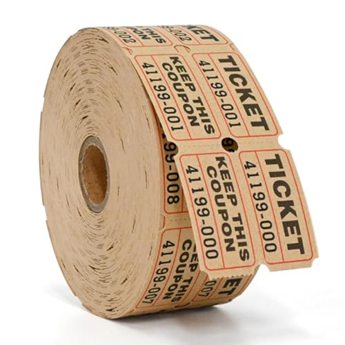 1000 Blätter/Rollen Papier Gewinnspiel Tickets Veranstaltungen Tickets Etiketten Rollen Universal Ticket für Veranstaltungen Eintrittskarten Belohnung von SUMKTO