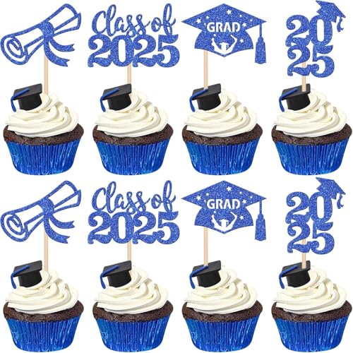 12Pcs 2025 Abschluss thema Cupcake Toppers Glitter Klasse von 2025 Diplom Abschluss Cap Cupcake Picks Grad Thema Party Kuchen Dekorations zubehör Pink 12Pcs 2025 Abschluss thema Cupcake Toppers Glitter Klasse von 2025 Diplom Abschluss Cap Cupcake Picks Grad Thema Party Kuchen Dekorations zubehör Pink von SUMKTO