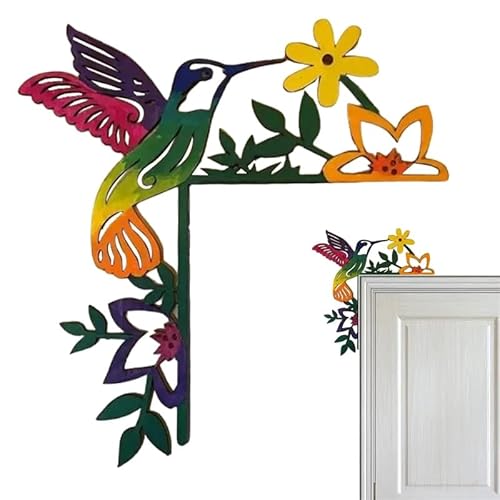 SUMKTO Hand bemalter Tür-Topper, Kolibri Türrahmen Eck Dekoration, Blumen-Tür-Sitter-Silhouette, Eck-Türrahmen-Dekor, kreativer Türrahmen-Topper, Türrahmen-Wand-Kunst-Dekor SUMKTO Hand bemalter Tür-Topper, Kolibri Türrahmen Eck Dekoration, Blumen-Tür-Sitter-Silhouette, Eck-Türrahmen-Dekor, kreativer Türrahmen-Topper, Türrahmen-Wand-Kunst-Dekor von SUMKTO