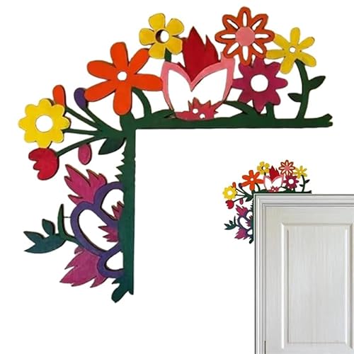 SUMKTO Hand bemalter Tür-Topper, Kolibri Türrahmen Eck Dekoration, Blumen-Tür-Sitter-Silhouette, Eck-Türrahmen-Dekor, kreativer Türrahmen-Topper, Türrahmen-Wand-Kunst-Dekor SUMKTO Hand bemalter Tür-Topper, Kolibri Türrahmen Eck Dekoration, Blumen-Tür-Sitter-Silhouette, Eck-Türrahmen-Dekor, kreativer Türrahmen-Topper, Türrahmen-Wand-Kunst-Dekor von SUMKTO