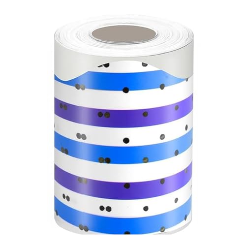 10 M Farbenfrohe Punkte Bulletin Border Tric Adhäsive Brettränder Aufkleber Dekorationen Dekorative Aufkleber Bulletin Bunte Punkte Trim von SUMMITDRAGON