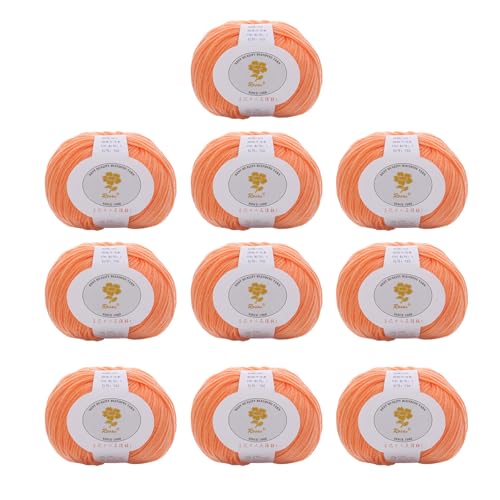 10 Pcs Weiches Häkelstrickgarn 1.76/Rollwolle Mischgarn Für Anfänger Häkeln Teppiche Pullover Schalstrickprojekt Wolle 10 Pcs Weiches Häkelstrickgarn 1.76/Rollwolle Mischgarn Für Anfänger Häkeln Teppiche Pullover Schalstrickprojekt Wolle von SUMMITDRAGON