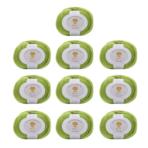 10 Pcs Weiches Häkelstrickgarn 1.76/Rollwolle Mischgarn Für Anfänger Häkeln Teppiche Pullover Schalstrickprojekt Wolle 10 Pcs Weiches Häkelstrickgarn 1.76/Rollwolle Mischgarn Für Anfänger Häkeln Teppiche Pullover Schalstrickprojekt Wolle von SUMMITDRAGON