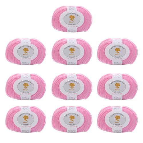 10 Pcs Weiches Häkelstrickgarn 1.76/Rollwolle Mischgarn Für Anfänger Häkeln Teppiche Pullover Schalstrickprojekt Wolle 10 Pcs Weiches Häkelstrickgarn 1.76/Rollwolle Mischgarn Für Anfänger Häkeln Teppiche Pullover Schalstrickprojekt Wolle von SUMMITDRAGON