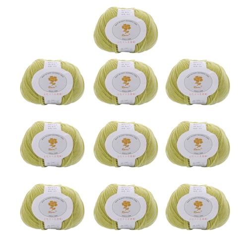10 Pcs Weiches Häkelstrickgarn 1.76/Rollwolle Mischgarn Für Anfänger Häkeln Teppiche Pullover Schalstrickprojekt Wolle 10 Pcs Weiches Häkelstrickgarn 1.76/Rollwolle Mischgarn Für Anfänger Häkeln Teppiche Pullover Schalstrickprojekt Wolle von SUMMITDRAGON