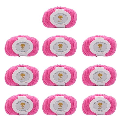 10 Pcs Weiches Häkelstrickgarn 1.76/Rollwolle Mischgarn Für Anfänger Häkeln Teppiche Pullover Schalstrickprojekt Wolle 10 Pcs Weiches Häkelstrickgarn 1.76/Rollwolle Mischgarn Für Anfänger Häkeln Teppiche Pullover Schalstrickprojekt Wolle von SUMMITDRAGON