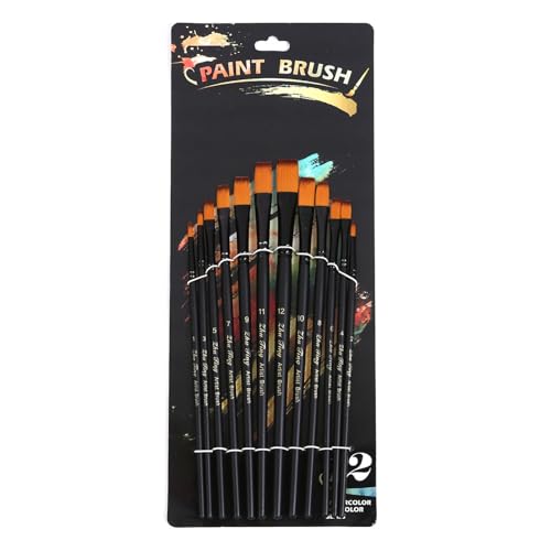 12pcs Professionelle Pinsel Pinsel Nylon Borsten Aquarellpinsel Für Acryl Aquarellölmalerei Gesicht Und Körperöl Malmale 12pcs Professionelle Pinsel Pinsel Nylon Borsten Aquarellpinsel Für Acryl Aquarellölmalerei Gesicht Und Körperöl Malmale von SUMMITDRAGON