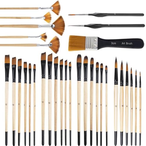 28/32pcs Professionelle Pinsel Pinsel Nylon Borstenpinsel Für Gouaches Aquarellöl Acrylgesicht Und Körpermalerei 28/32pcs Professionelle Pinsel Pinsel Nylon Borstenpinsel Für Gouaches Aquarellöl Acrylgesicht Und Körpermalerei von SUMMITDRAGON