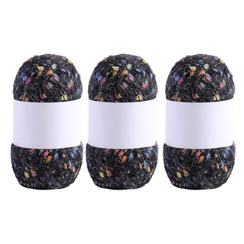 3 Rollen Regenbogenfarbe Mohair Garn Handknittinggarn Weich von SUMMITDRAGON