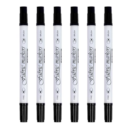 6pcs Doppelspitze Stoffmarker Zum Malen Auf Kleidung T Shirt Bag Waschbar Stoff Für Lederglas Stift 6pcs Doppelspitze Stoffmarker Zum Malen Auf Kleidung T Shirt Bag Waschbar Stoff Für Lederglas Stift von SUMMITDRAGON