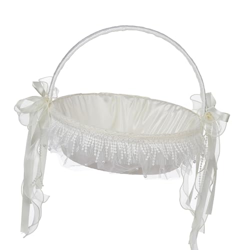 Blumenmädchenkorb Mit Elegantem Bowknot Spitzen Und Seide Wie Band Für Jubiläumsfeier Besonderer Anlass Brautjungfer Geschenk Blumenmädchenkorb Mit Elegantem Bowknot Spitzen Und Seide Wie Band Für Jubiläumsfeier Besonderer Anlass Brautjungfer Geschenk von SUMMITDRAGON