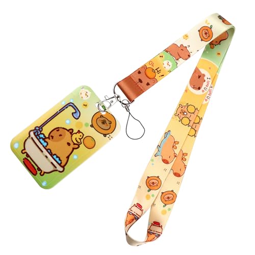 Capybaras Lanyards Mit Keyring Cartoon Tierkarte Schön von SUMMITDRAGON