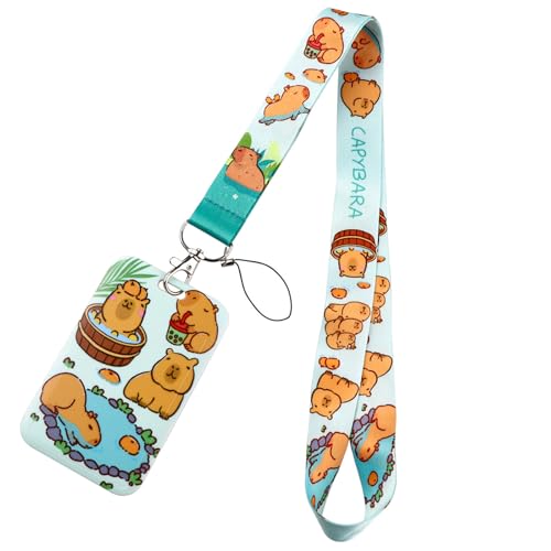 Capybaras Lanyards Mit Keyring Cartoon Tierkarte Schön von SUMMITDRAGON