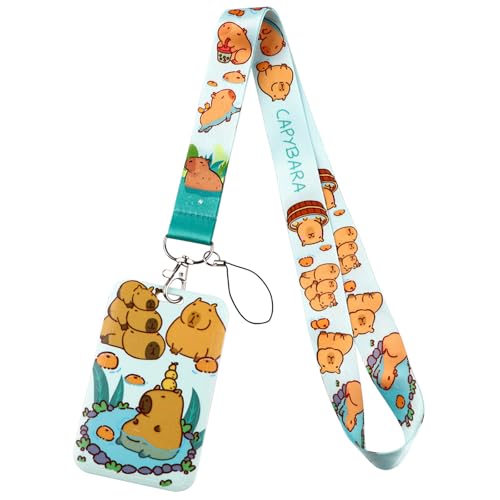 Capybaras Lanyards Mit Keyring Cartoon Tierkarte Schön von SUMMITDRAGON