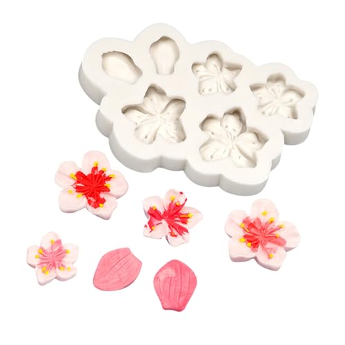 Einzigartige Pflaumenblüten Silikonkuchen Decors Decors Formen Pflaumen Blütenformen Für Kreativen Kuchen Fondant Und Schokoladenherstellung Handgefertigter Seife von SUMMITDRAGON