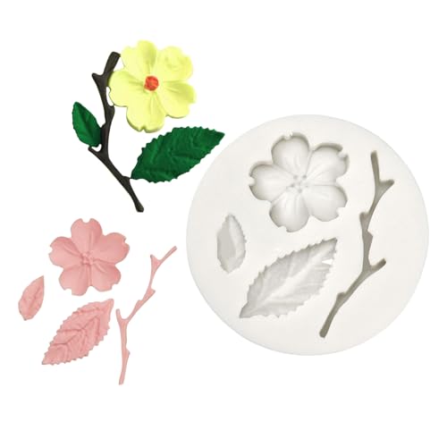 Einzigartige Pflaumenblüten Silikonkuchen Decors Decors Formen Pflaumen Blütenformen Für Kreativen Kuchen Fondant Und Schokoladenherstellung Handgefertigter Seife von SUMMITDRAGON