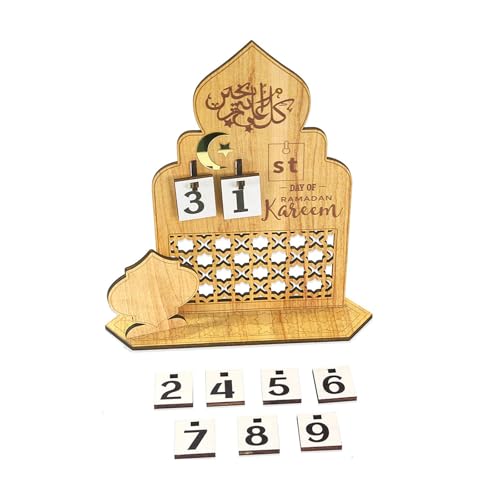 Festival Wood Eid Kalender Countdown Ornament Religiöse Feier Dekore Für Familienfeierlichkeiten Und Dekore Eid Feier Festival Wood Eid Kalender Countdown Ornament Religiöse Feier Dekore Für Familienfeierlichkeiten Und Dekore Eid Feier von SUMMITDRAGON