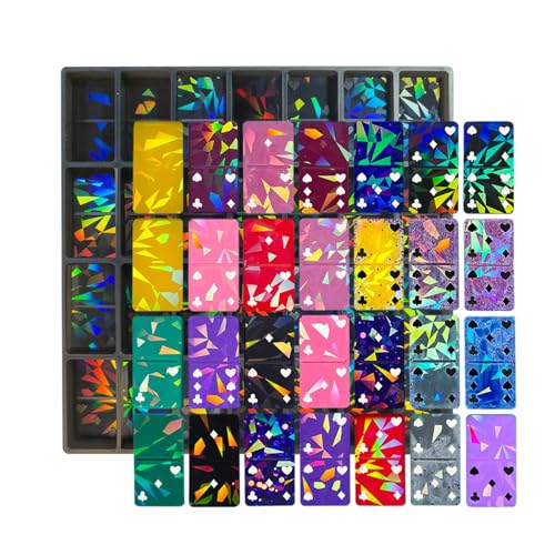 Flexible Robuste Silikon Dominosform Mit Holographischen Effekt 28 Kompartimente Für Harz Und Tonkreation Formen Tragbar Flexible Robuste Silikon Dominosform Mit Holographischen Effekt 28 Kompartimente Für Harz Und Tonkreation Formen Tragbar von SUMMITDRAGON