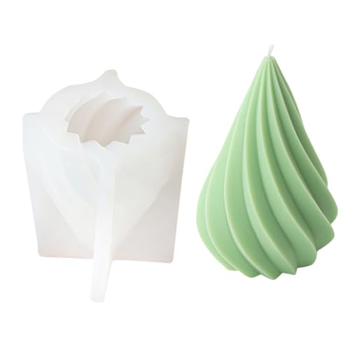 Flexibler Silikonform Handgefertigt Duftende Kerzenform Geometrische Weihnachtsbaum Aromatherapys Schimmelpilze Häuserdekorationen Duft Kerzenkreation von SUMMITDRAGON