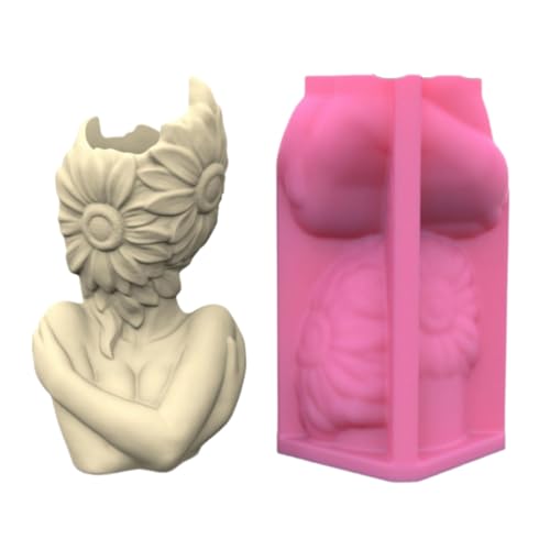 Girls Vase Formen Einzigartige Blumenpots Silikonform Für Die Herstellung Von Pflanzer Blumenarrangement Harzformen Home Decore von SUMMITDRAGON